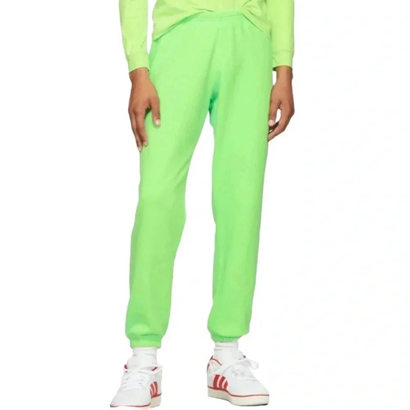 ERL Neon  Green Lounge Joggers - Picture 1 of 12